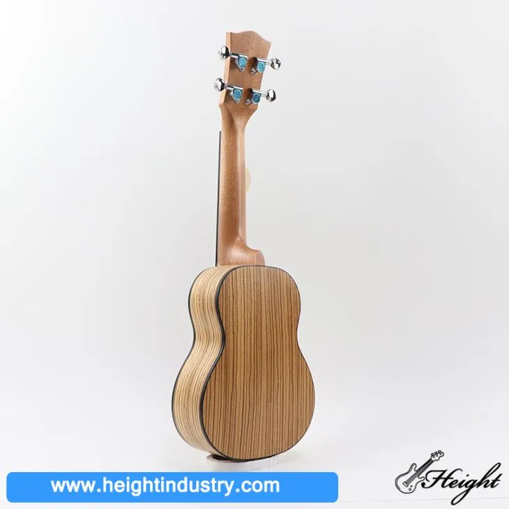 Zebra Wood Beginner Ukulele 21 Inch