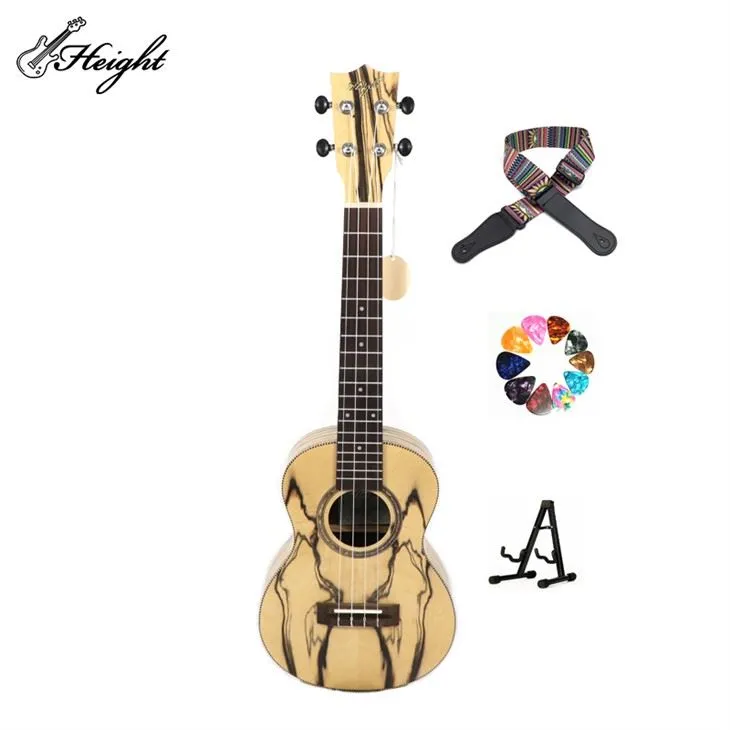 Height White Ebony Wood 26 Inch Ukulele