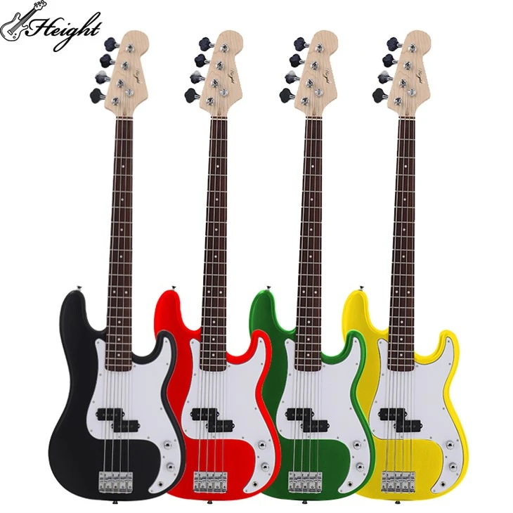 Giotár Dord Leictreach Gairmiúil Giotár Leictreach 4 String Soild Wood Wood